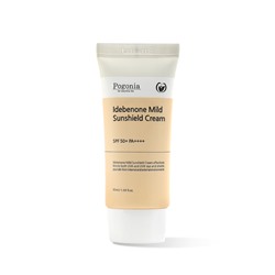 [POGONIA] Крем для лица солнцезащитный ИДЕБЕНОН Idebenone Mild Sunshield Cream SPF50 + PA++++, 50 мл