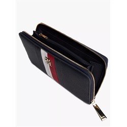 Signature Stripe Zip Wallet