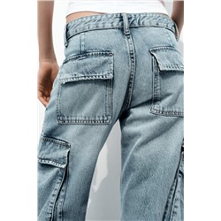 TRF CARGO MID-RISE JEANS