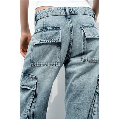 TRF CARGO MID-RISE JEANS