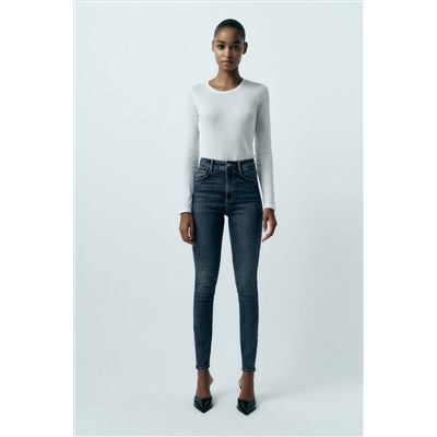 HIGH-RISE SKINNY SCULPT TRF JEANS