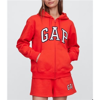Relaxed Gap Logo Zip Hoodie