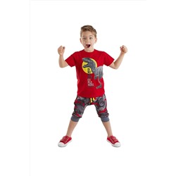 Denokids Dino Kamuflaj Erkek Çocuk Kapri Takım CFF-21Y1-037