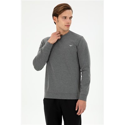 Erkek Antrasit Melanj Sweatshirt