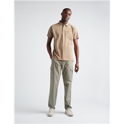 Slim Fit Cargo Trousers, Men, Dark Green