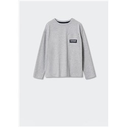 Camiseta manga larga mensaje -  Niño | MANGO OUTLET España