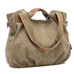 YZSKY Leisure Canvas Travel Top Handle Bag Tote Handbags Shoulder Bag With Removable Adjustable Strap
