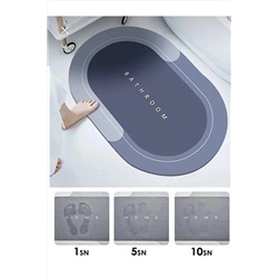 Kitchen Time Sihirli Su Emici Banyo Paspası Kaymaz Tabanlı Abdest Paspası 3,5 Mm 40x60 KT187