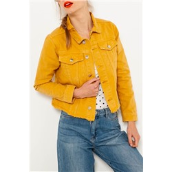 Chaqueta corta vaquera Amarillo