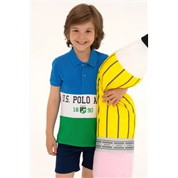 Erkek Çocuk Yeşil Polo Yaka Tişört