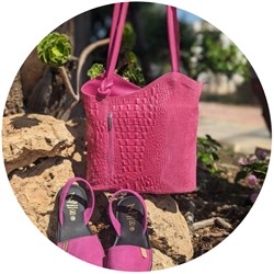 Ab. Zapatos 3106-8 magenta+PELLE MOCHILA COCO MAGENTA АКЦИЯ