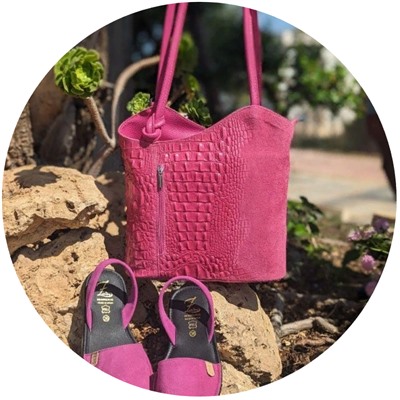 Ab. Zapatos 3106-8 magenta+PELLE MOCHILA COCO MAGENTA АКЦИЯ