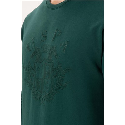 Erkek Koyu Yeşil Sweatshirt