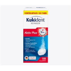 Gebissreiniger Tabs Aktiv Plus, 155 St