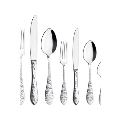 La Rose 84 Parça Çatal Bıçak Kaşık Seti - Silver