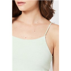 Camiseta crop Verde agua