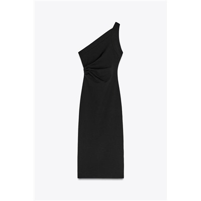 ASYMMETRIC MIDI DRESS