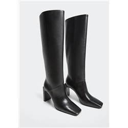 Bota alta tacón -  Mujer | MANGO OUTLET Melilla