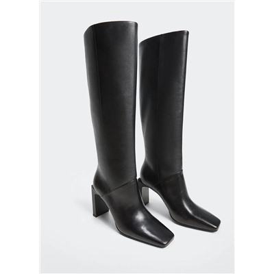 Bota alta tacón -  Mujer | MANGO OUTLET Melilla