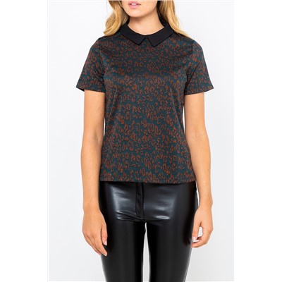 Camiseta Marrón y beige