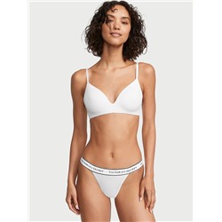 Logo Cotton Tanga Panty