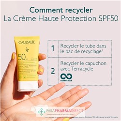 Caudalie Vinosun Protect - SPF50 - Crème Solaire Haute Protection 50ml