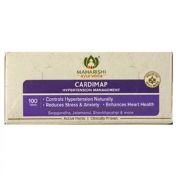 MAHARISHI AYURVEDA Cardimap Кардимап при гипертонической болезни и нервных расстройствах 100таб