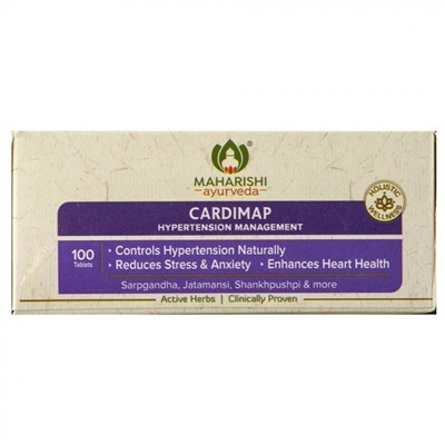 MAHARISHI AYURVEDA Cardimap Кардимап при гипертонической болезни и нервных расстройствах 100таб