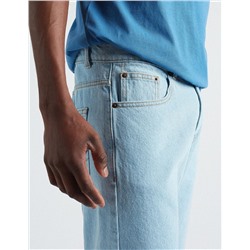 Denim Shorts, Men, Light Blue