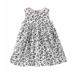 2-Piece Sparkle Leopard Print Dress