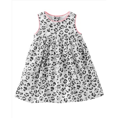 2-Piece Sparkle Leopard Print Dress