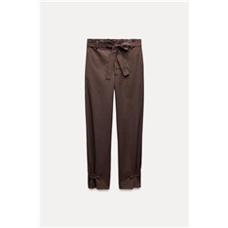 ZW COLLECTION BELTED TROUSERS