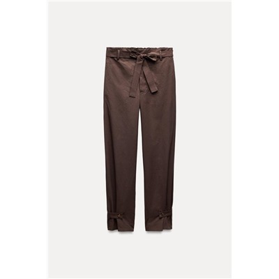 ZW COLLECTION BELTED TROUSERS