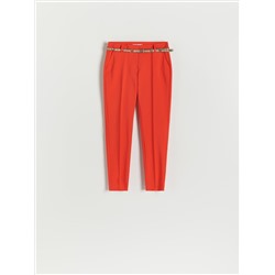 Zigarettenhose mit Gürtel