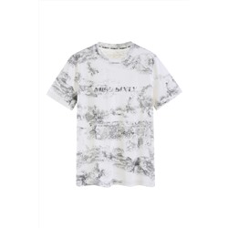 Camiseta Blanco y gris