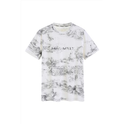 Camiseta Blanco y gris
