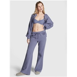 PINK IVY FLEECE FLARE SWEATPANTS
