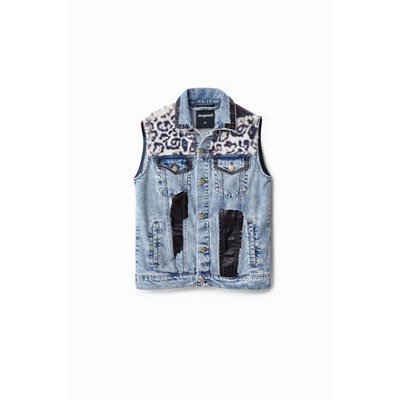 Chaleco vaquero animal print