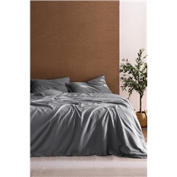 Songe King Size %100 Pamuk Chambre Nevresim Takımı - Açık Gri