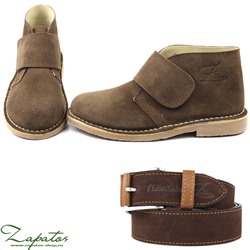 Ab.Zapatos 3316 New R • Lodo+Ab.Zapatos Pelle cinturon (140) Marron