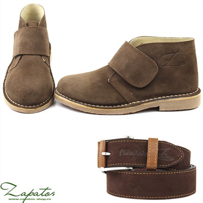 Ab.Zapatos 3316 New R • Lodo+Ab.Zapatos Pelle cinturon (140) Marron