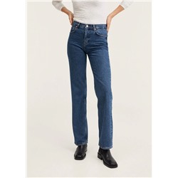Vaqueros rectos tiro medio -  Mujer | MANGO OUTLET España
