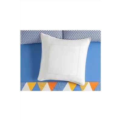 English Home Direct Message Bohemio Parça Yıkamalı Tekli Yastık Kılıfı 70x70 Cm Krem 10036948