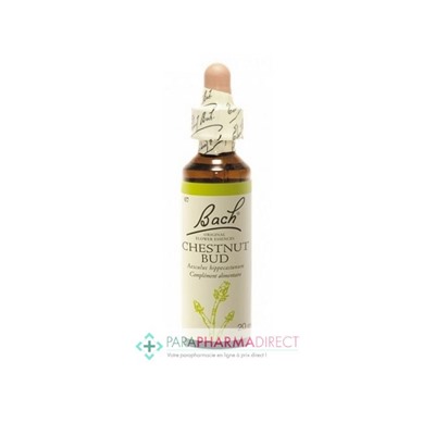 Fleurs de Bach Chestnut bud (bourgeons de marronnier) Apprendre de ses expériences 20ml