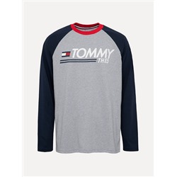 TOMMY HILFIGER BIG KIDS' LOGO RAGLAN T-SHIRT