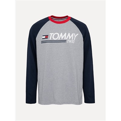 TOMMY HILFIGER BIG KIDS' LOGO RAGLAN T-SHIRT