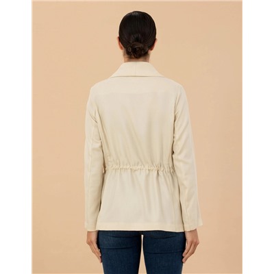 Krem Regular Fit Ceket