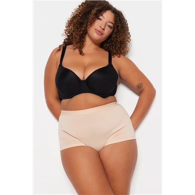 Siyah-Ten 2'li Paket Boxer Büyük Beden Külot TBBSS23CM0002