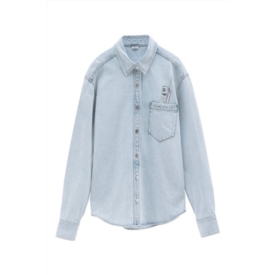 Camisa vaquera Azul claro