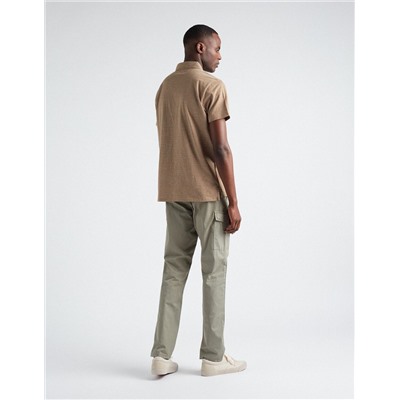 Slim Fit Cargo Trousers, Men, Dark Green